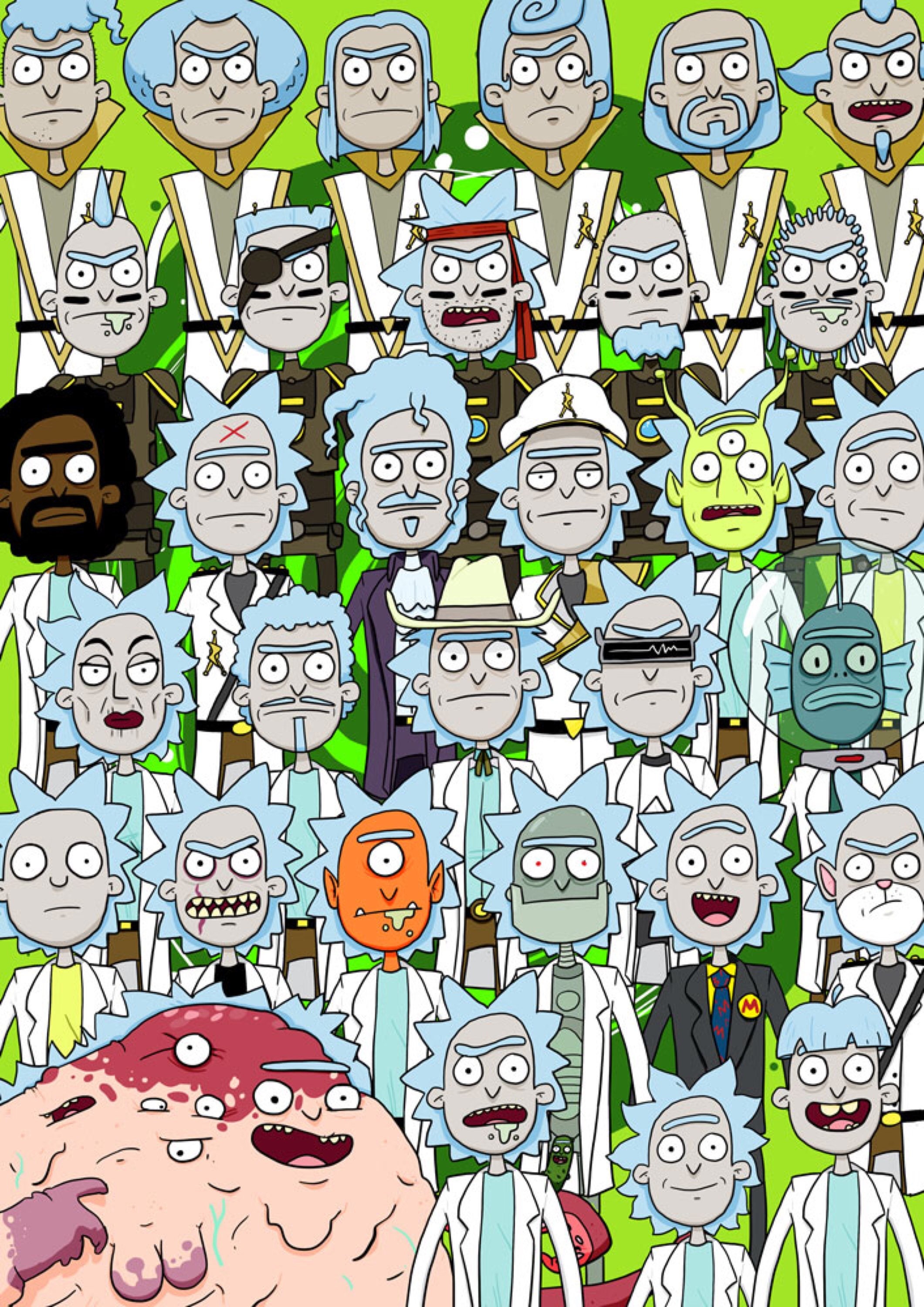 The Citadel of Ricks A3 Rick and Morty print | Etsy