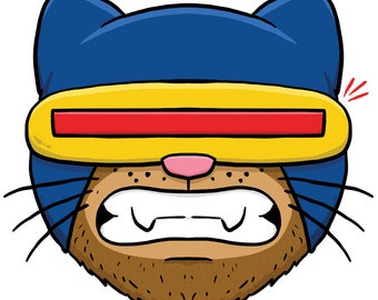 Catclops Vinilo Pegatina Cíclope X-Men