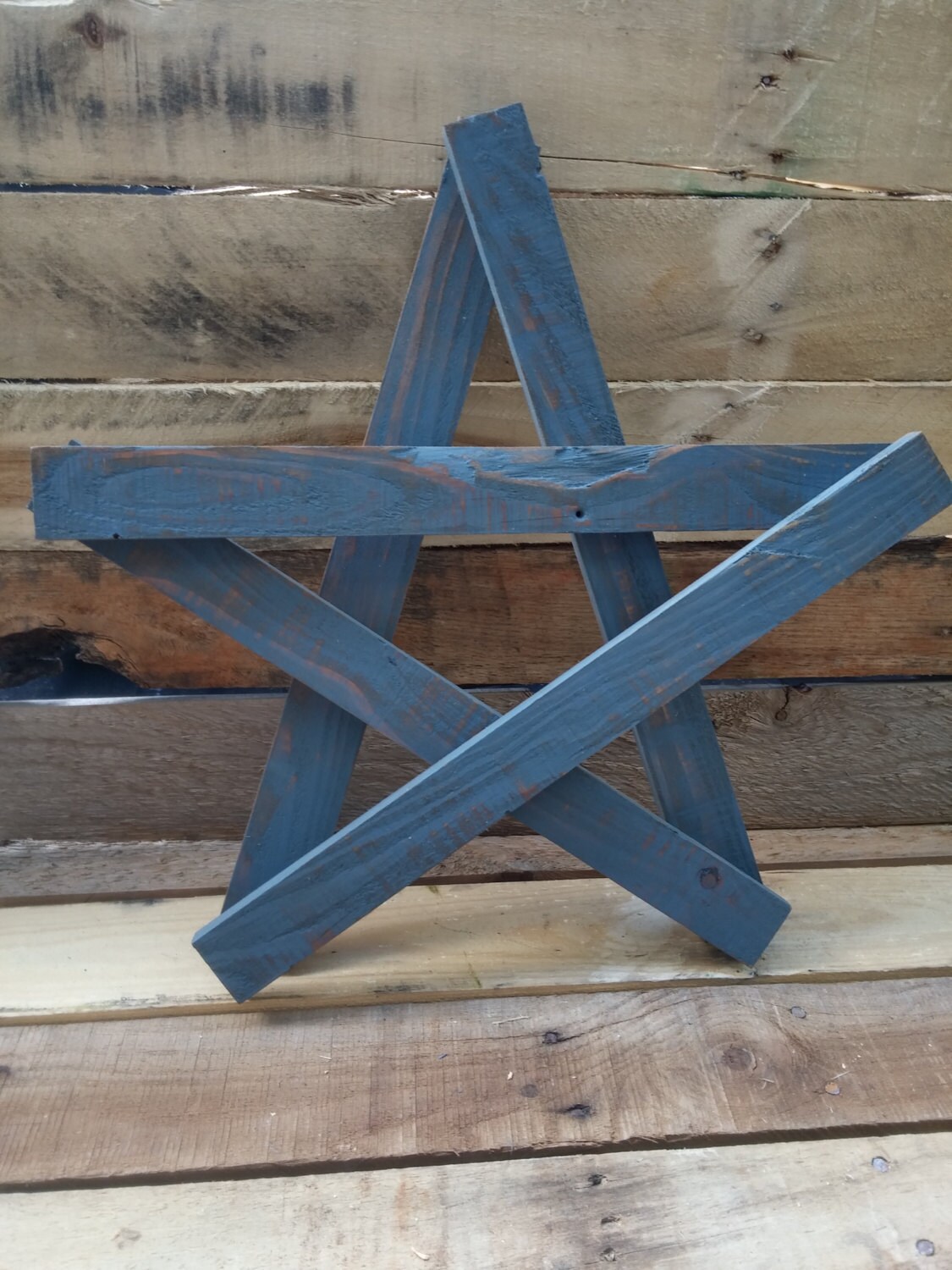 Pallet Wood Star Reclaimed Wood Star Primitive Wood Star Etsy