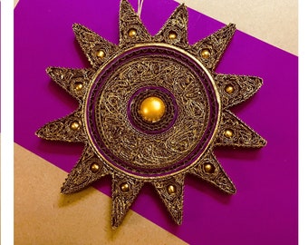 Golden Star Ornament, Decorative Star, Hanging Decoration, Choose the color of your Star, Personalized Star, Hanging Star, Gift, Wall Decor