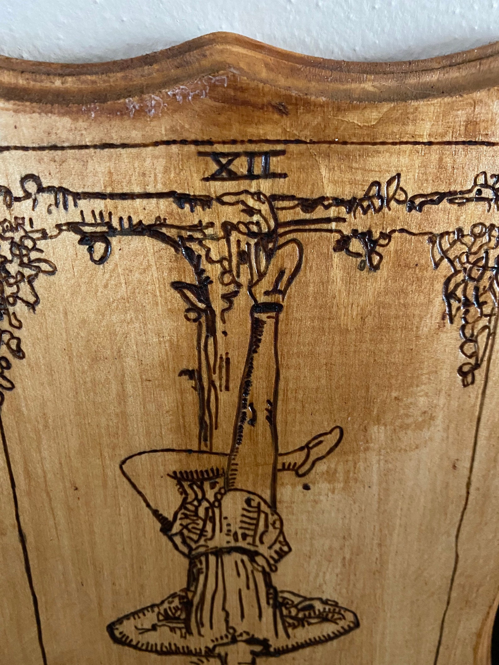 The Empress Hanged Man Tarot Card Mystic New Age Wood