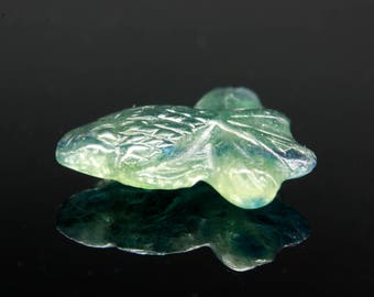 Carved Blue Green Sapphire Fish 2.84ct