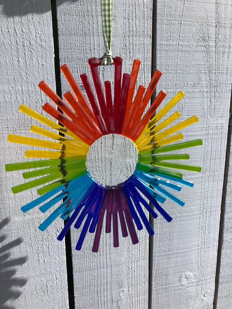 Rainbow Suncatcher Large Etsy