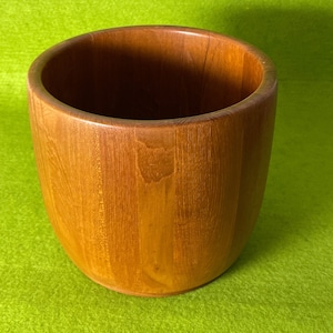 Zimmerpflanze Übertopf Teak | 70er Jahre skandinavisches Design