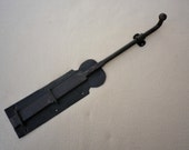 Antique Door Bolt , Spanish 15 quot Slide Bolt, Surface Mounted Slide Bolt, Architectural Salvaged Hardware, Iron Door Furniture