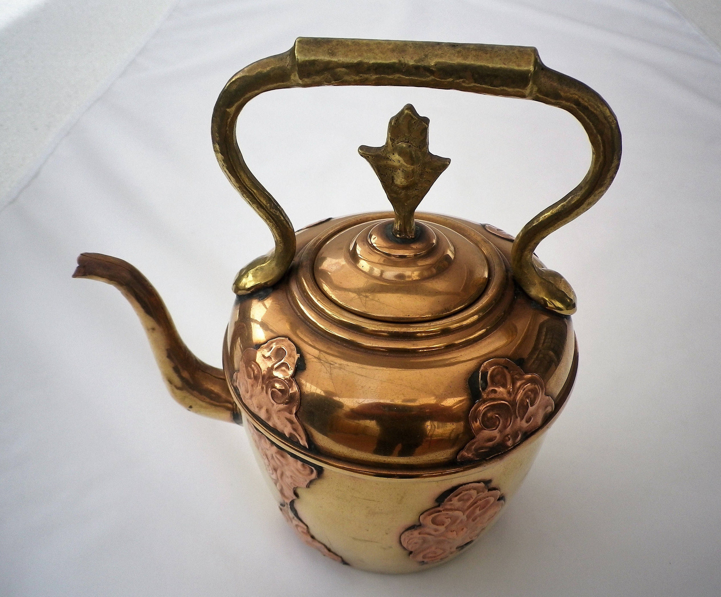 Copper and Brass Decorative Kettle from Morocco Etsy