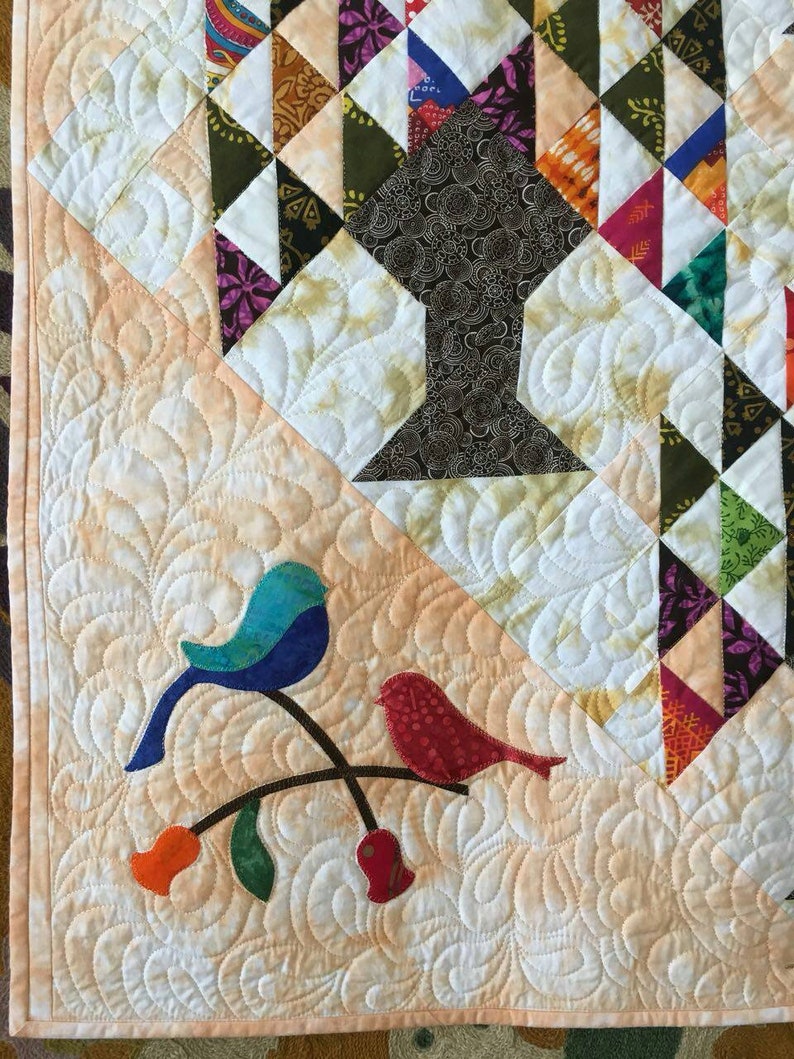 Wall art quilt tree of life wall quilt quilted wall Etsy