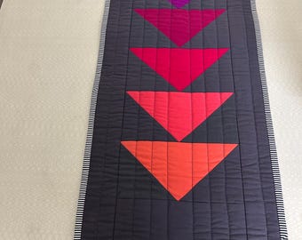 Quilted table runner,  modern table runners,  modern pot holder,  Table decor,  small Christmas gift,  house decorations,  small quilt sale