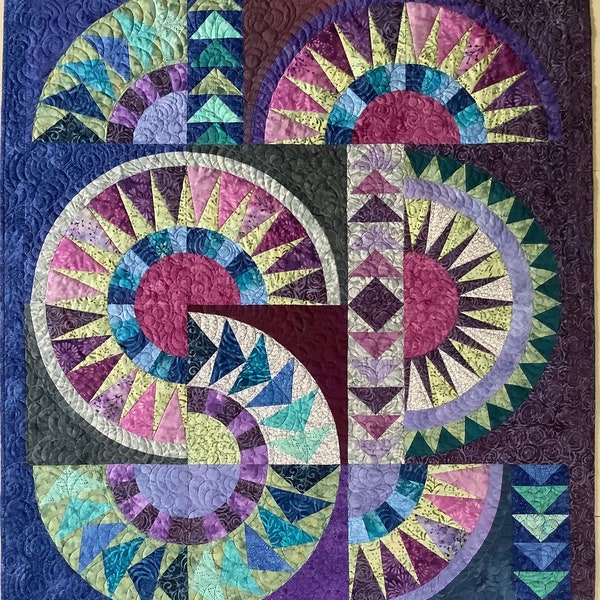 Modern Art Quilt Etsy