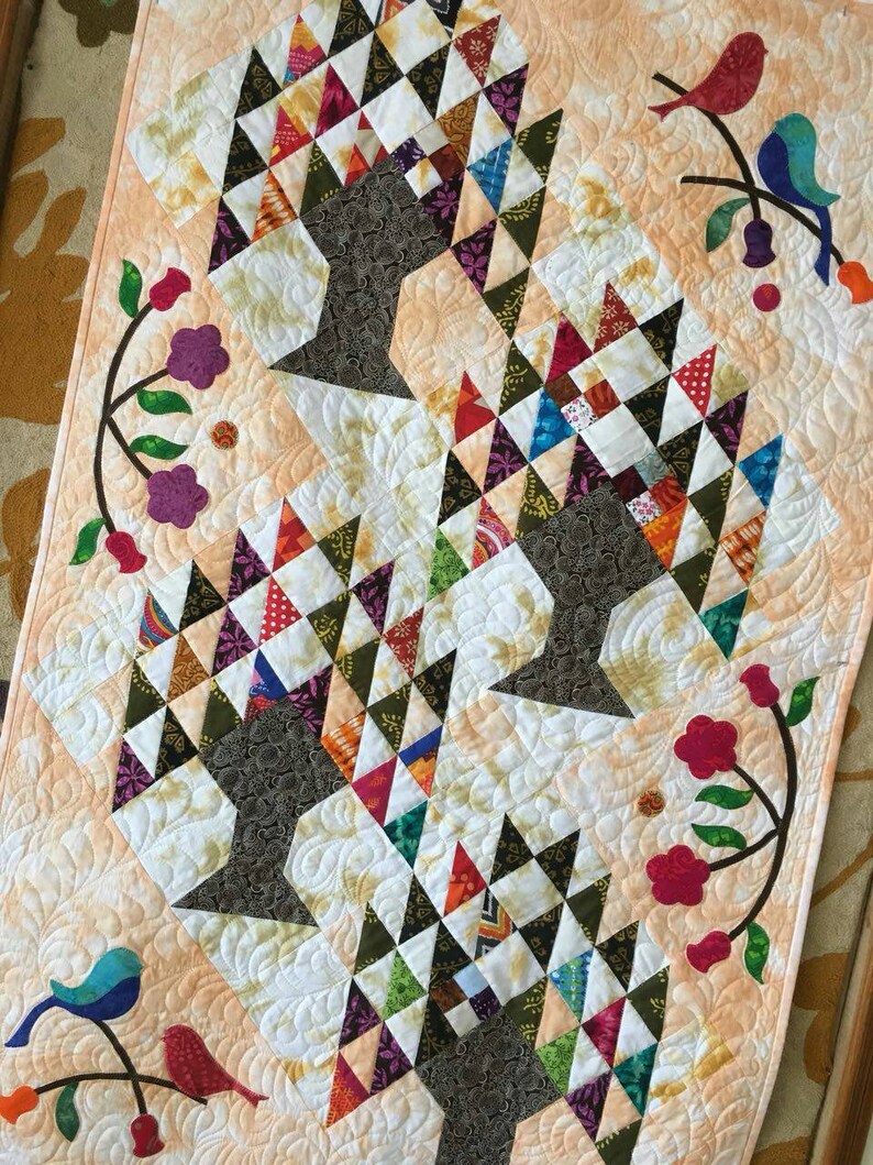 Wall Art Quilt Tree of Life Wall Quilt Quilted Wall Etsy