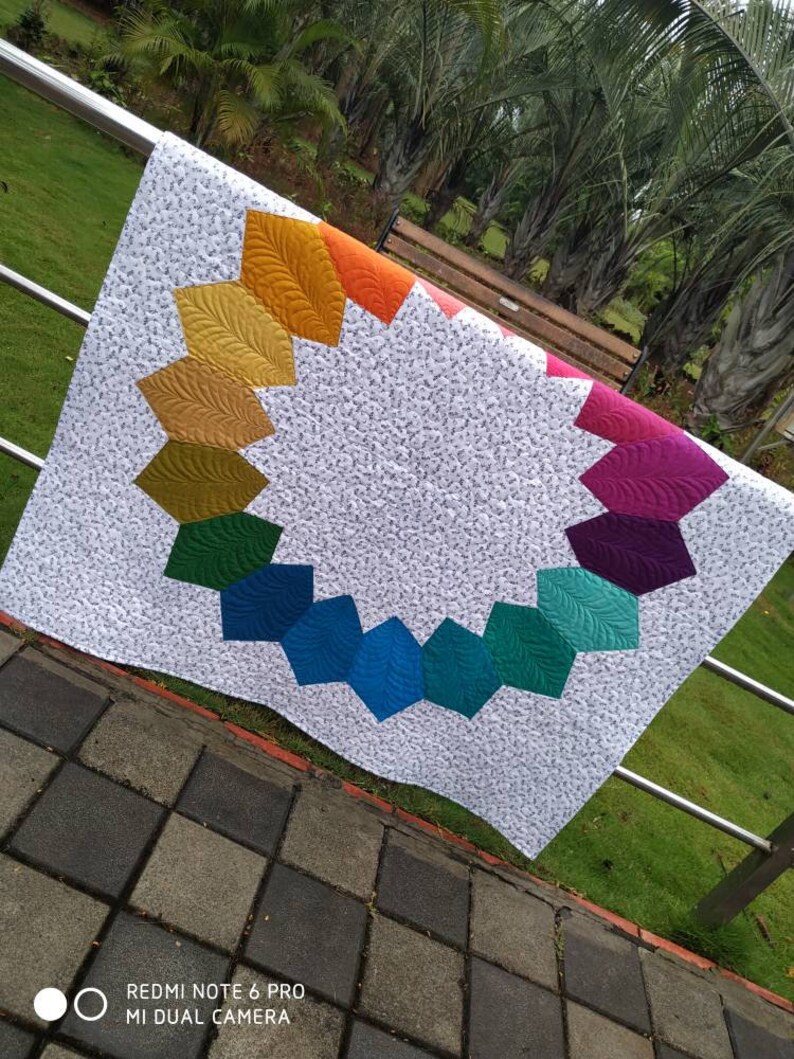 Modern Throw. Ombre Quilt. Colorful Quilt. Lap Quilt. Color Etsy