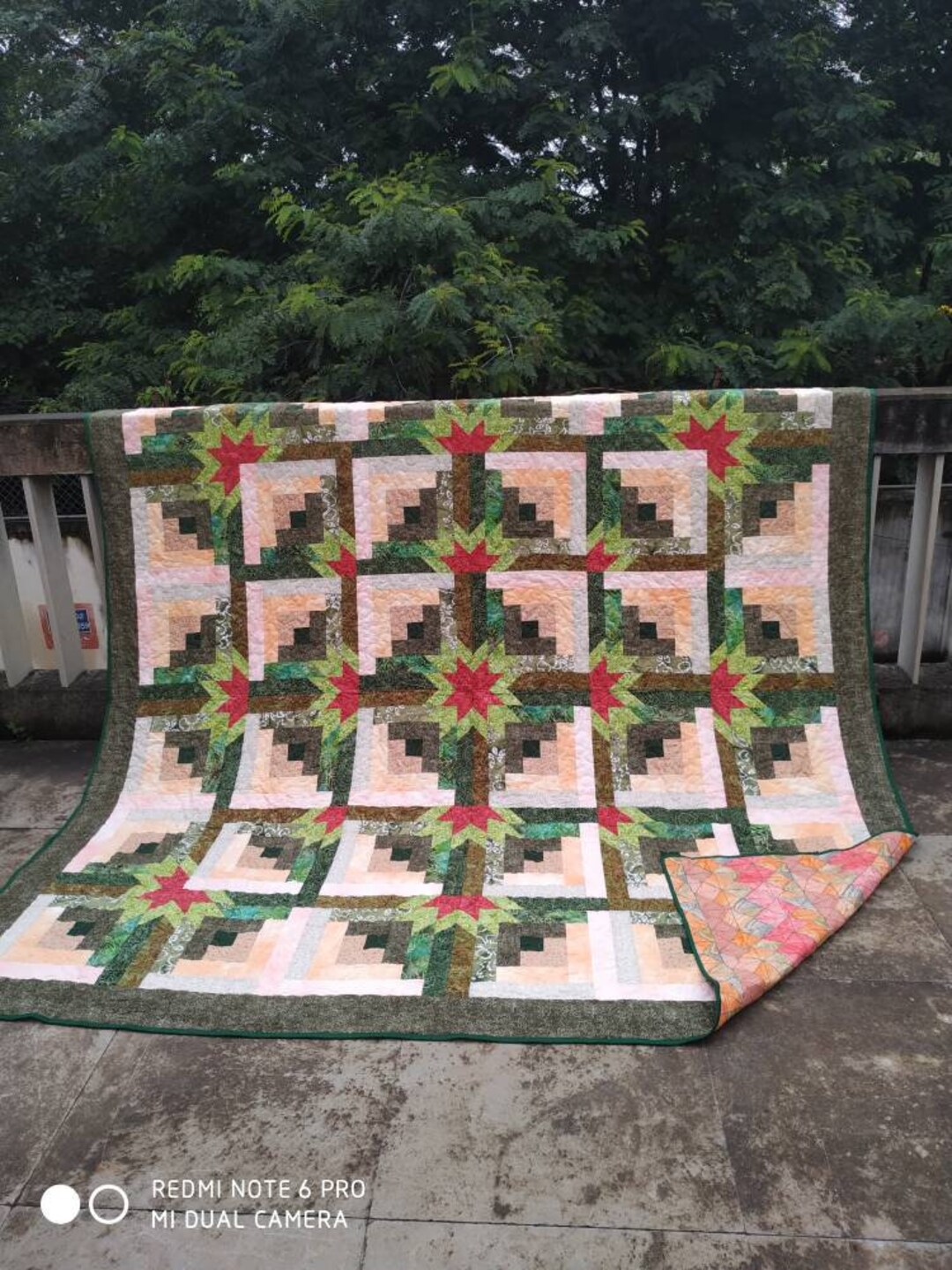 Christmas Quilt, King Size Quilt, Patchwork Quilt, Handmade Quilt Sale, Homemade Quilt
