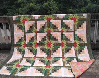 Christmas quilt, King size quilt, patchwork quilt, handmade quilt sale, homemade quilt, Christmas gift, queen quilt, holiday motgers gift