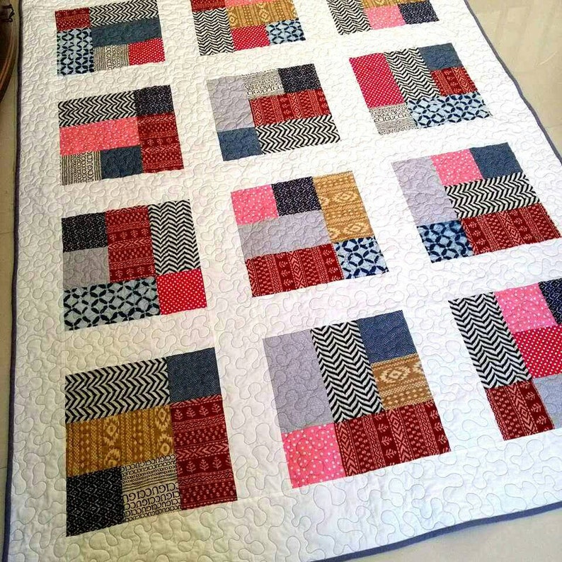 Queen size quilts. Homemade Quilts. Patchwork quilt. Etsy