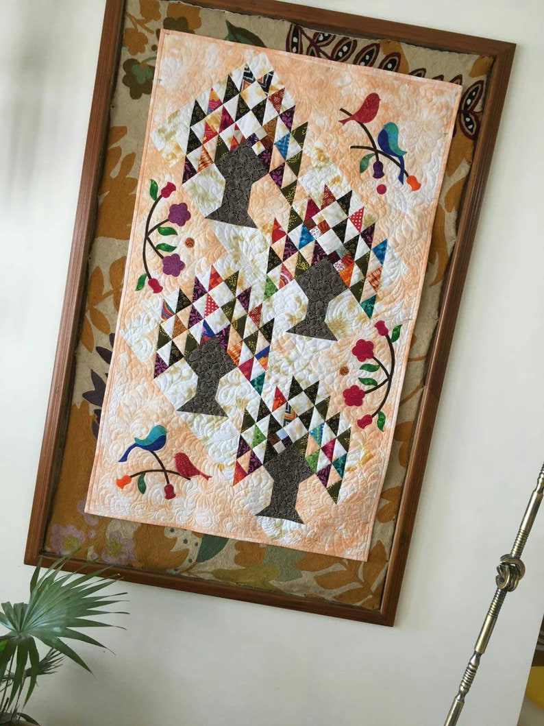 Wall Art Quilt Tree of Life Wall Quilt Quilted Wall Etsy