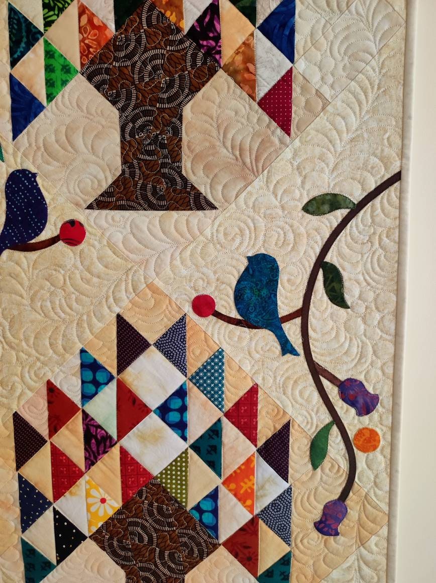 Tree of Life Art Wall Art Quilt Tree Quilt House Warming - Etsy