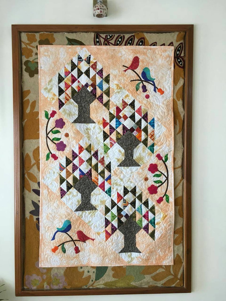 Wall Art Quilt, Tree of Life, Wall Quilt, Quilted Wall Hanging, Tree
