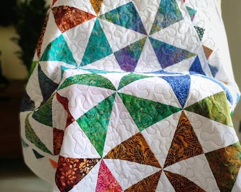 Baby Quilt Regenbogen werfen mehrfarbige Patchworkdecke Verkauf handgemachte Decke für Verkauf Enkelin Geschenk für Baby MädchenRegenbogen-Kinderzimmerdeko