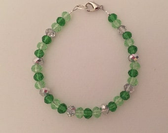 Green and Silver Bracelet