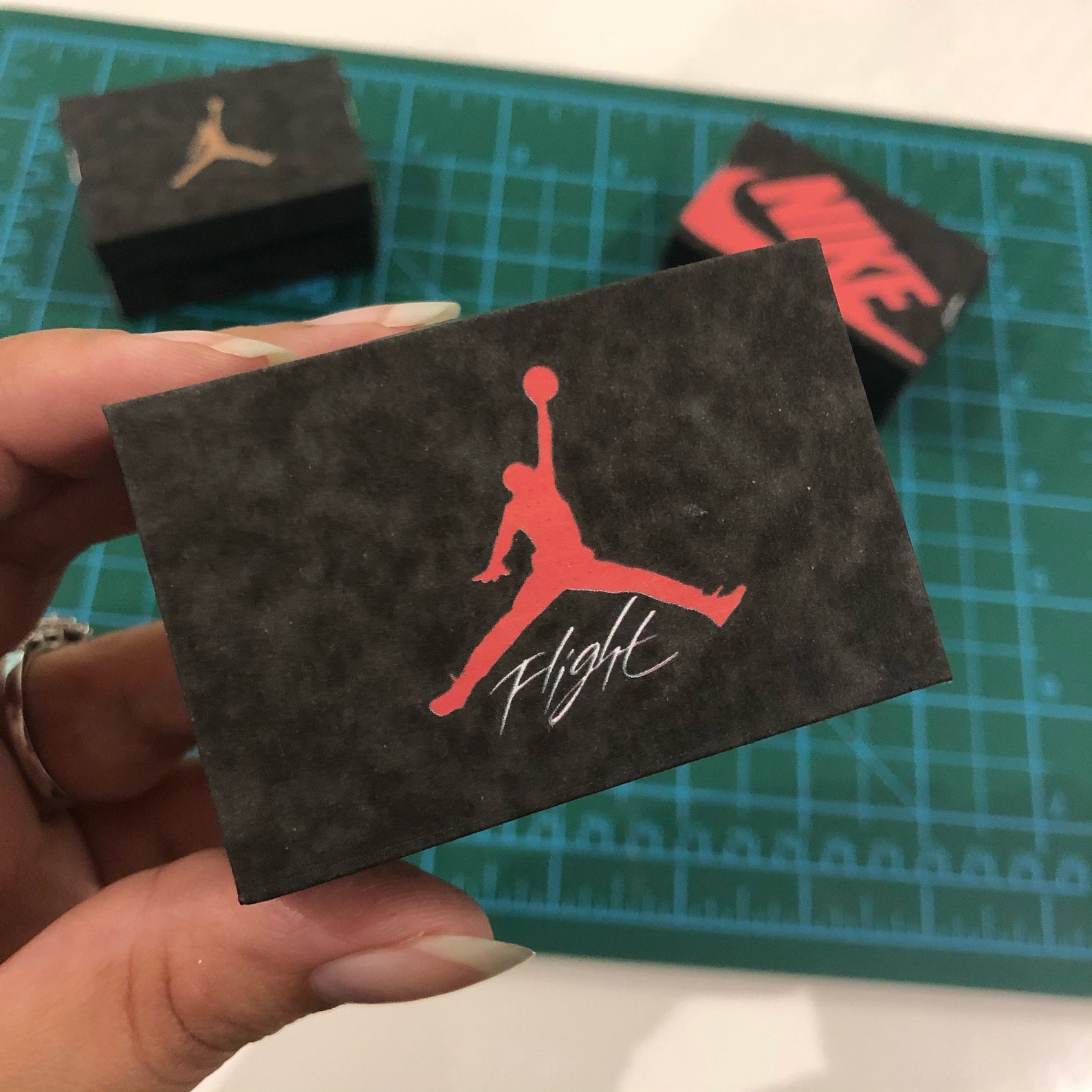 1/6 doll accessories Nike jordan air shoe box printable