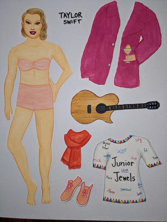 Taylor Swift paper Doll Magnet 
