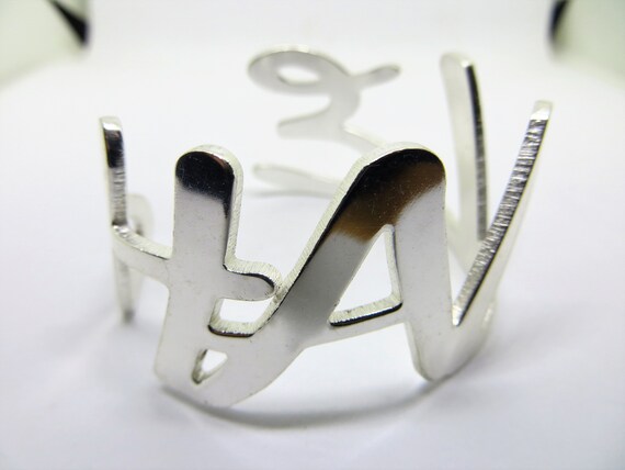 Vintage RC Rustic Cuff Halle Personalized Bold Cu… - image 2