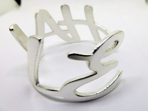 Vintage RC Rustic Cuff Halle Personalized Bold Cu… - image 4