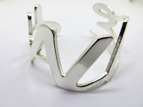 Vintage RC Rustic Cuff Halle Personalized Bold Cu… - image 1