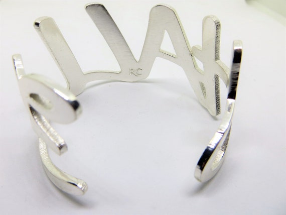 Vintage RC Rustic Cuff Halle Personalized Bold Cu… - image 3