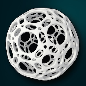 Openwork Sphere 3D Model STL for CNC Router/Printer (Digital Download)