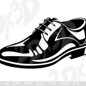 May include: A black leather dress shoe with a lace-up closure. The shoe has a rounded toe and a slightly raised heel.