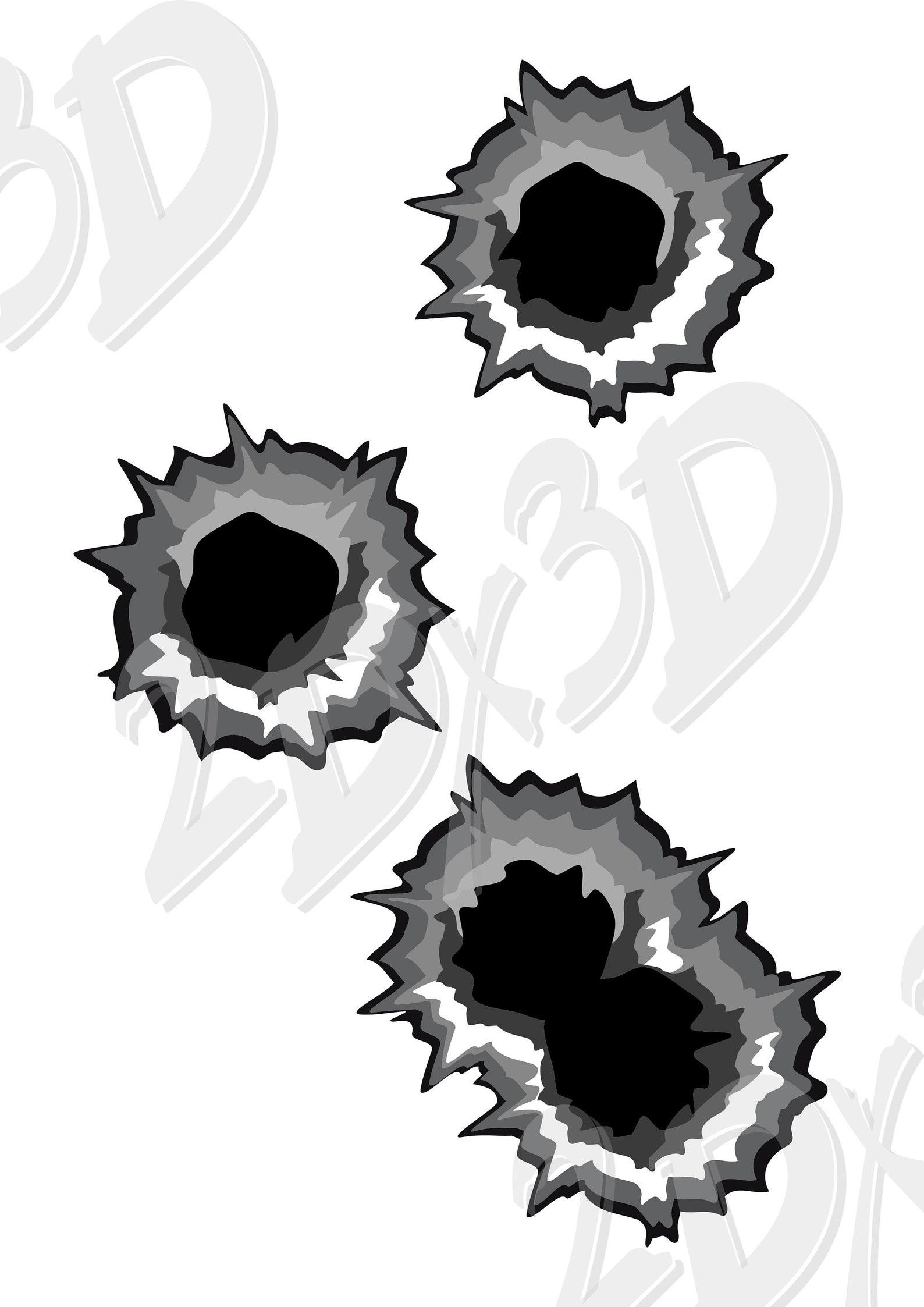 Vector BULLET HOLES Ai Eps Png Pdf Svg Jpg Download Etsy
