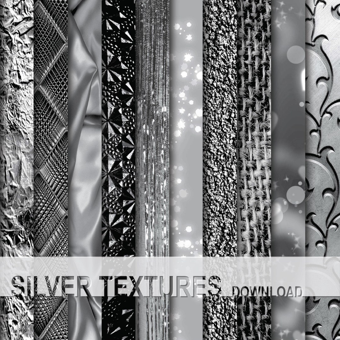 Silver Texture Indesign Silver Textures Wallpaper: 10 Web Design Backgrounds (digital Download ...