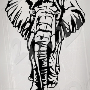 Vector ELEPHANT body SVG ai eps png pdf jpg Download files Digital graphical