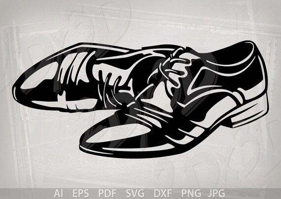 Luxury Man Shoes Vector Image (Digital Download)