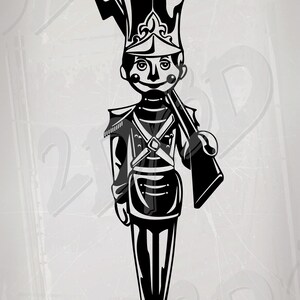 Vector Nutcracker Toy Soldier Image (Digital Download)