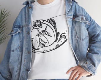 Fishing Enthusiast T-Shirt: Unisex Cotton Fisherman Tee
