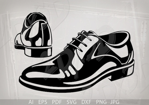 Vector LUXURY MAN SHOES ai eps pdf svg dxf png jpg Download Digital image
