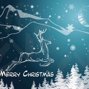 Vettore BUON NATALE, cervo, SVG, ai, eps, pdf, png, jpg Scarica, biglietto di Natale, inverno, Felice anno nuovo, 2019
