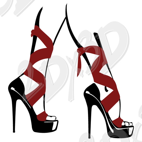 Vector LACED LUXURY SHOES, ai, eps, pdf, svg, dxf, png, jpg Download, Digital image, graphical image, discount coupons