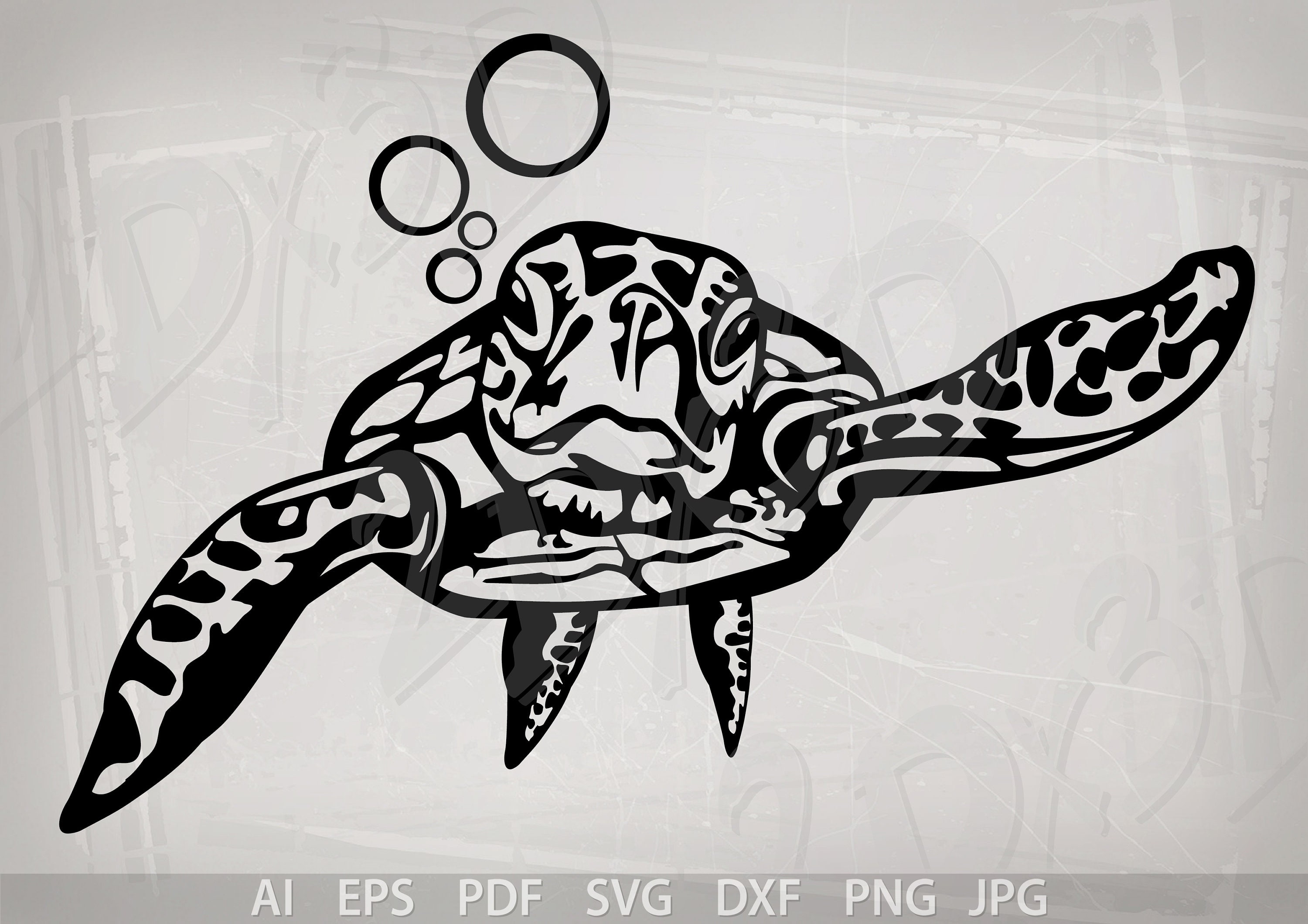 Vector TURTLE SVG AI eps pdf png jpg drawing Download files | Etsy