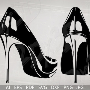 Laced Luxury Shoes Vector Art (Digital Download)