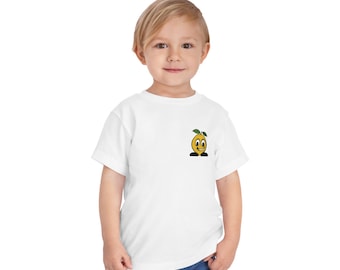 Lemon Toddler Tee, Citrus Kids Shirt, Fun Fruit Children's Top, Bright Yellow Lemonade Toddler T-Shirt, Happy Cartoon Lemons Baby Tee
