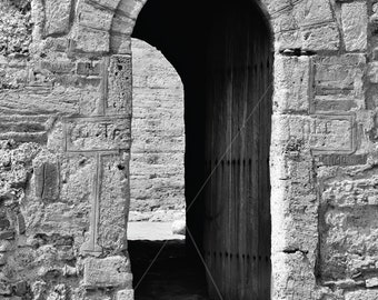 OLD DOOR, a portal to a fortress, Photography /0318/, 8 JPG files Instant Download