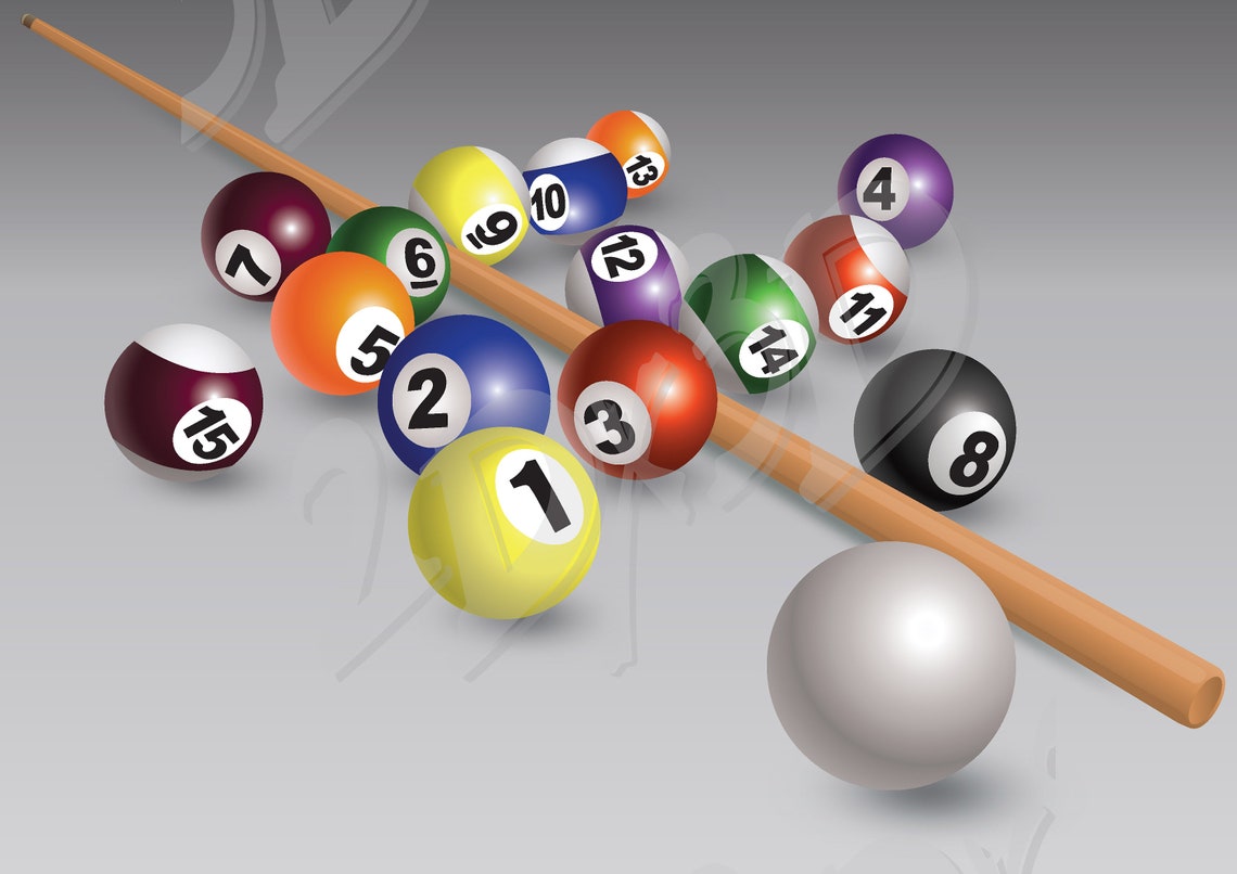 Vector BILLIARD BALLS, SVG, Ai, Png, Pdf, Jpg Download, Digital Image ...
