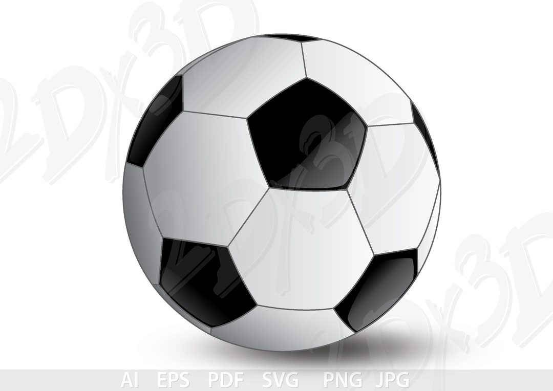 Football Vector Inverted Vector Football Image (ai, Eps, Pdf, Svg, Png, Jpg) (digital Download ...