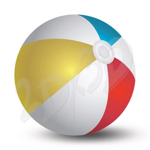 Vector BEACH BALL /just for print/,  Download, Digital image, graphical image, AI, eps, png, pdf, svg, jpg, racket sport, discount coupons