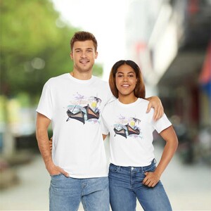 Fishing Boats T-Shirt, Sea Lovers Gift Tee, Unisex Heavy Cotton Shirt, Nautical Apparel, Boat Enthusiast Top, Ocean Graphic Tee