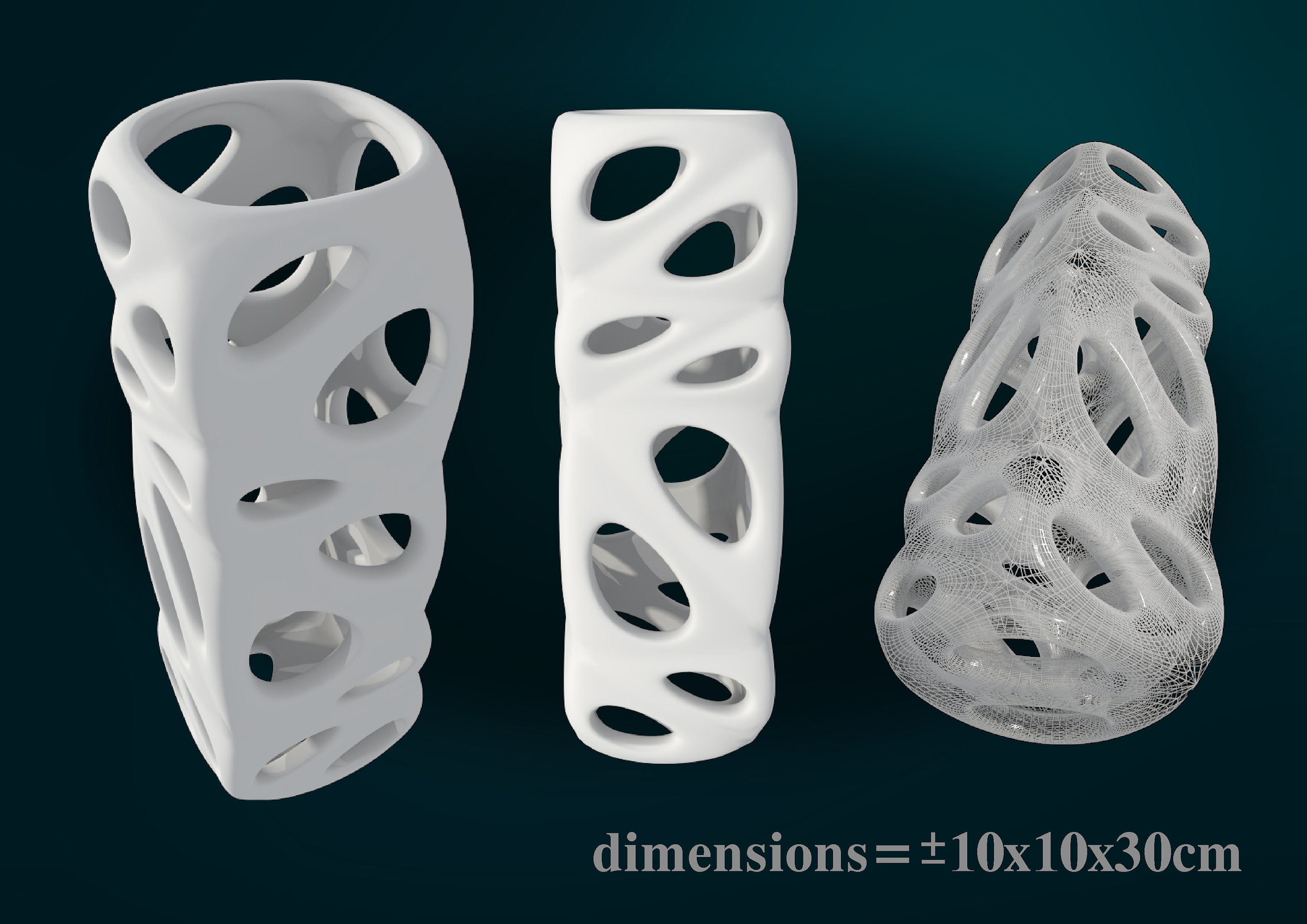 Openwork Vase 3D Model: STL File for CNC Router/printer (10x10x30cm) - Etsy