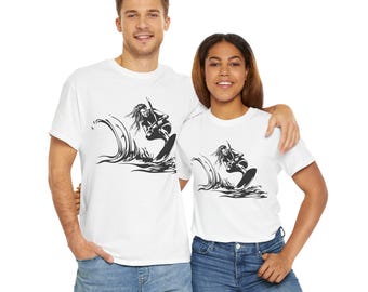 Surfing Lover Unisex Tee: Sea Sports Graphic T-Shirt